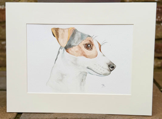 Custom watercolour pet portraits