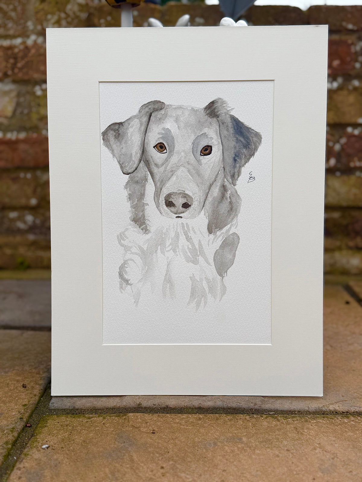 Custom watercolour pet portraits